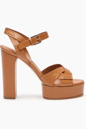 Casadei Betty Leather Platforms Sandals - Donna Plateau 35