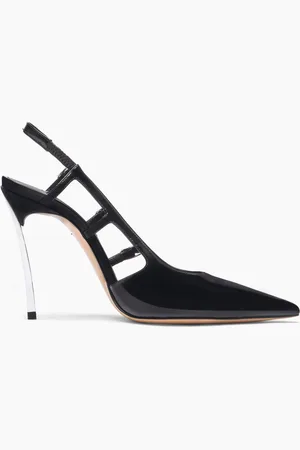 Casadei Superblade Straps Patent Leather Slingbacks - Donna Décolleté E Slingback 36.5