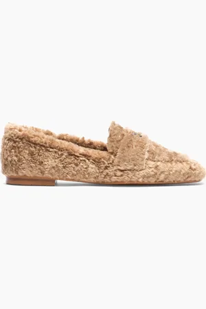Casadei Valsenales Faux Fur Loafers - Donna Flats e Mocassini 35