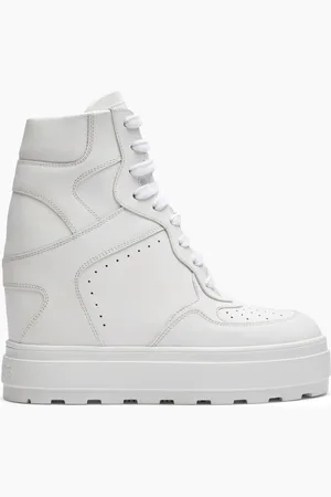 Casadei High Top Leather Sneakers - Donna Sneakers 35