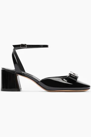 Casadei Cleo Patent Leather Open Pumps - Donna Décolleté E Slingback 36