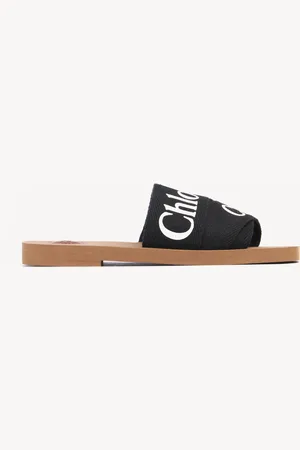 Chloé Sabot Woody Taglia 34 90% Lino, 10% Poliestere