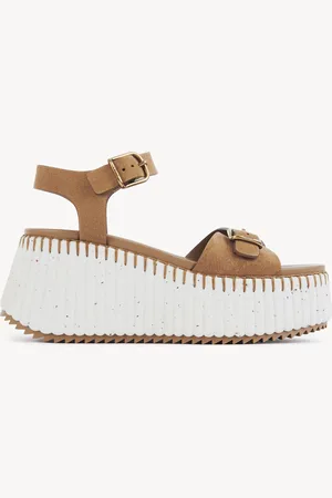 Chloé Sandali con zeppa Nama Taglia 42 100% Pelle di pecora