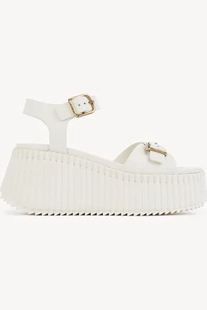Chloé Sandali con zeppa Nama Taglia 41 100% Pelle di pecora