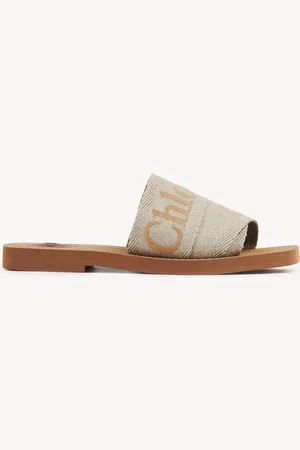 Chloé Sabot Woody Taglia 36 90% Lino, 10% Poliestere
