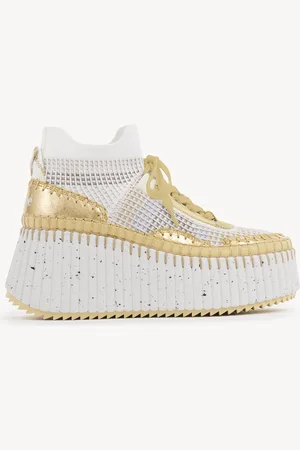 Chloé Sneakers con zeppa Nama Taglia 41 65% Poliestere, 35% Poliuretano