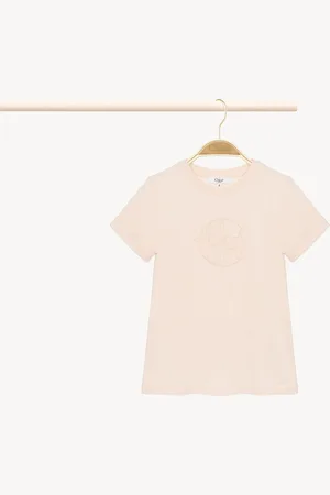 Chloé T-shirt con logo Taglia 12 100% Cotone