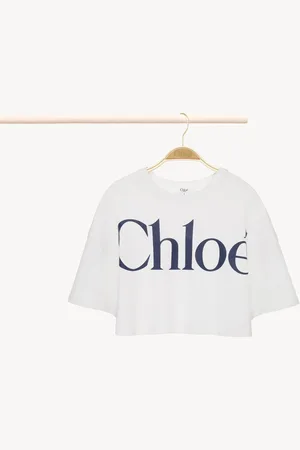 Chloé T-shirt con logo Taglia 10 100% Cotone