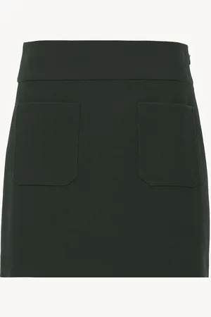 Chloé Minigonna sartoriale in crêpe di lana Taglia 44 100% Lana Vergine