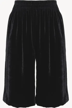 Chloé Short bermuda fluidi in velluto Taglia 44 80% Viscosa, 20% Seta