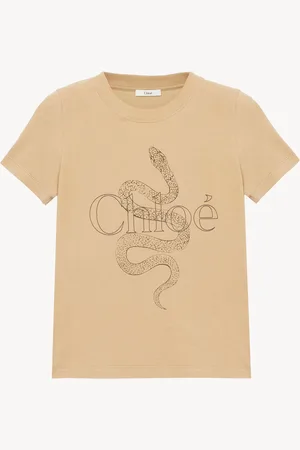 Chloé T-shirt baby fit con logo in jersey di cotone Taglia S 100% Cotone