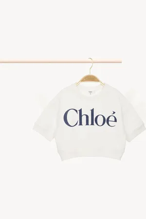 Chloé Maglia con logo Taglia 8 100% Cotone