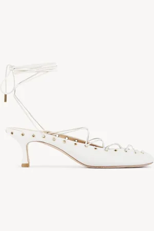 Chloé Décolleté Chloé Ghillies Bianco Taglia 38 100% Pelle di agnello