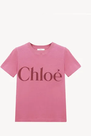 Chloé T-shirt baby fit con logo in jersey di cotone Taglia L 100% Cotone