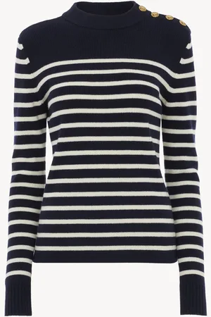 Chloé Felpa alla marinara in maglia di lana e cashmere Taglia S 92% Lana, 8% Cachemire