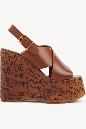 Chloé Sandali con zeppa Maxime Taglia 40 100% Pelle di vitello