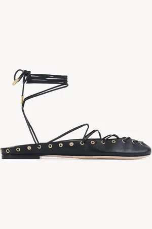 Chloé Ballerine Chloé Ghillies Nero Taglia 37 100% Pelle di agnello