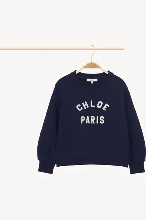 Chloé Felpa con logo Taglia 6 100% Cotone
