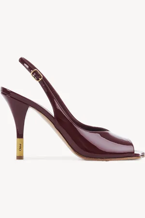 Chloé Sandali con tacco Flower Taglia 41 100% Pelle di vitello