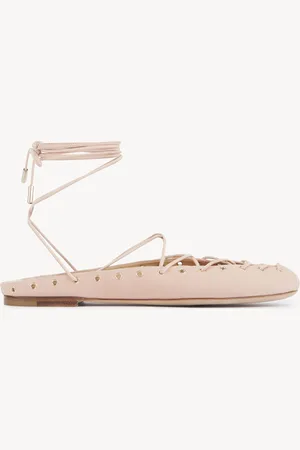 Chloé Ballerine Chloé Ghillies Rosa Taglia 35 100% Pelle di agnello