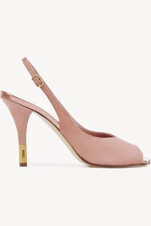 Chloé Sandali con tacco Flower Taglia 41 100% Pelle di capra