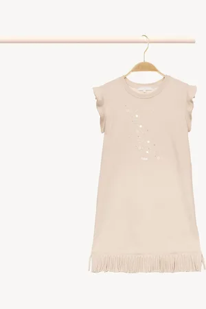 Chloé Abito con frange Taglia 4 100% Cotone