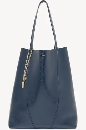 Chloé Tote bag grande Chloé Spin in pelle granata Taglia OneSize 100% Pelle di bovino