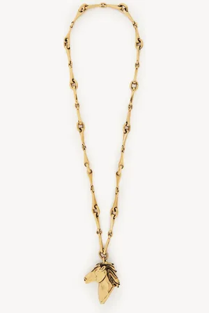 Chloé Collana Chain Horse Taglia OneSize 100% Ottone