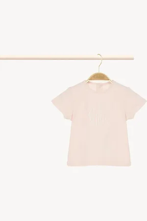 Chloé T-shirt con logo Taglia 2 100% Cotone