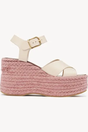 Chloé Espadrillas con zeppa Isla Taglia 38 100% Pelle di vitello