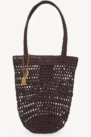 Chloé Tote bag piccola Summer Banana in rafia Taglia OneSize 100% Rafia