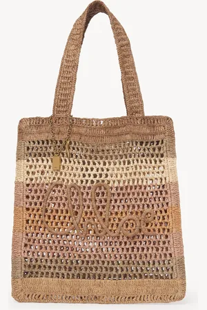 Chloé Tote bag Summer Banana in rafia Taglia OneSize 100% Rafia