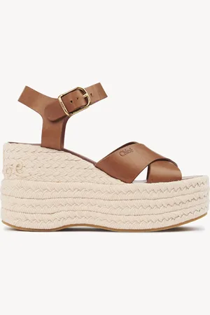 Chloé Espadrillas con zeppa Isla Taglia 40 100% Pelle di vitello