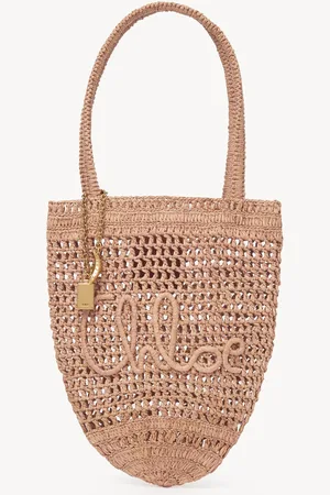 Chloé Tote bag piccola Summer Banana in rafia Taglia OneSize 100% Rafia