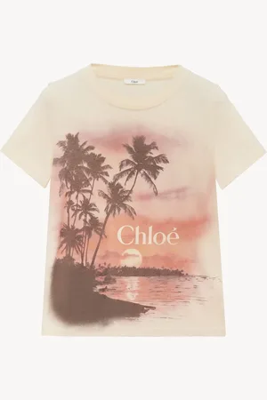 Chloé T-shirt baby fit con logo in jersey di cotone Taglia S 100% Cotone