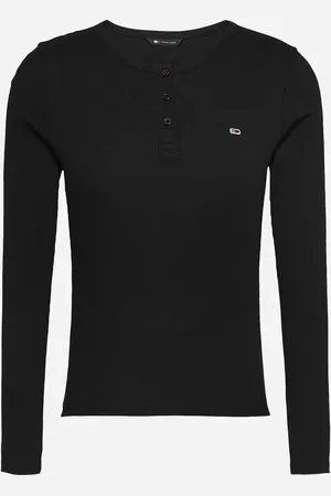 Tommy Hilfiger Slim Button W - T-shirt - Donna