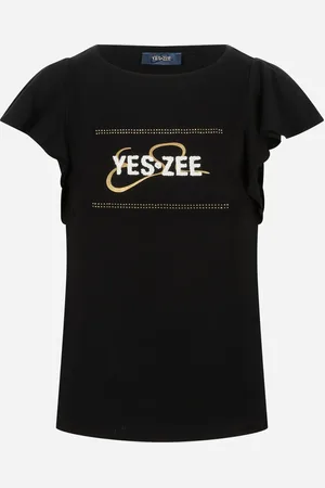 YES ZEE BY ESSENZA Rouches Logo W - T-shirt - Donna