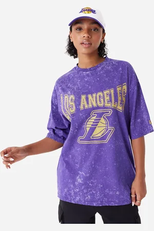 New Era Washed Los Angeles Lakers M - T-shirt - Uomo