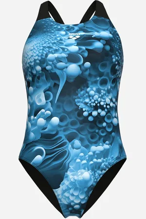 Arena Blue Flowers W - Costume Piscina - Donna