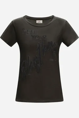 Deha Graphic Lurex W - T-shirt - Donna