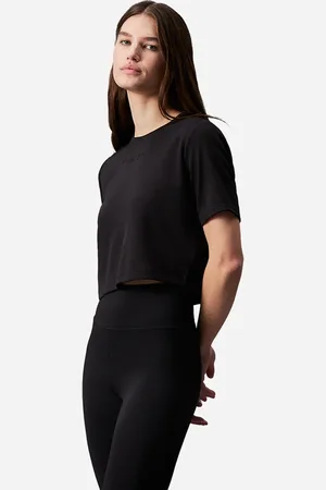 Calvin Klein Crop Small Logo W - T-shirt - Donna