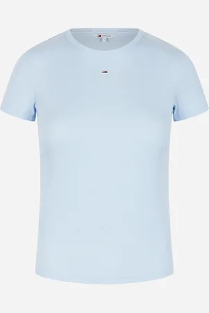 Tommy Hilfiger Slim Logo Flag W - T-shirt - Donna