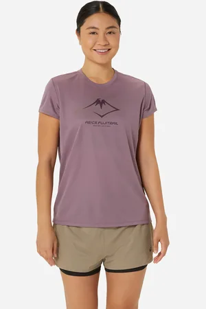 Asics Fujitrail Logo Ss W - T-shirt Running - Donna