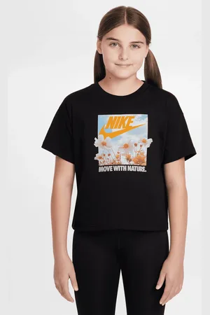 Nike Crop Spring Print Jr - T-shirt