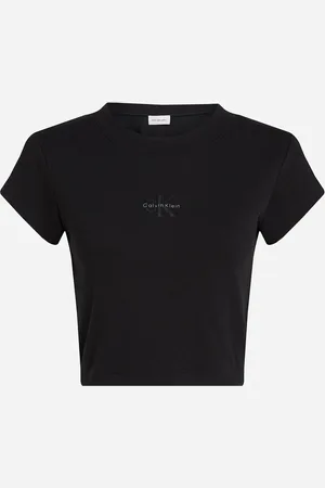Calvin Klein Rib Monogram W - T-shirt - Donna