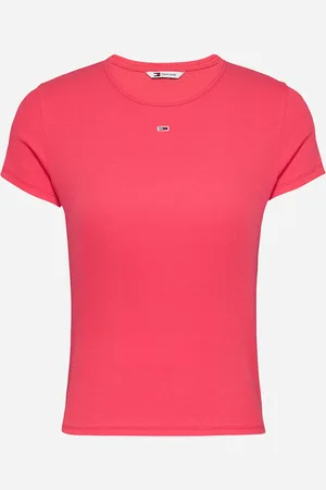 Tommy Hilfiger Slim Logo Flag W - T-shirt - Donna