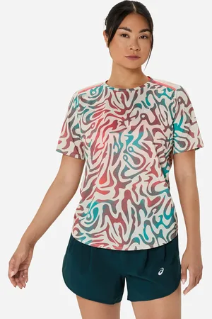 Asics Road All Over Print W - T-shirt Running - Donna