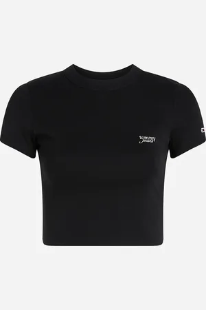 Tommy Hilfiger Crop Signature W - T-shirt - Donna