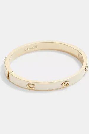 Coach Bracciale Rigido Con Motivo Esclusivo Inciso