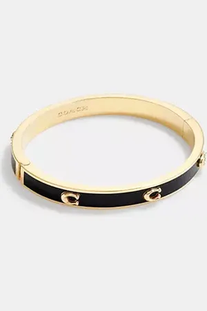 Coach Bracciale Rigido Con Motivo Esclusivo Inciso